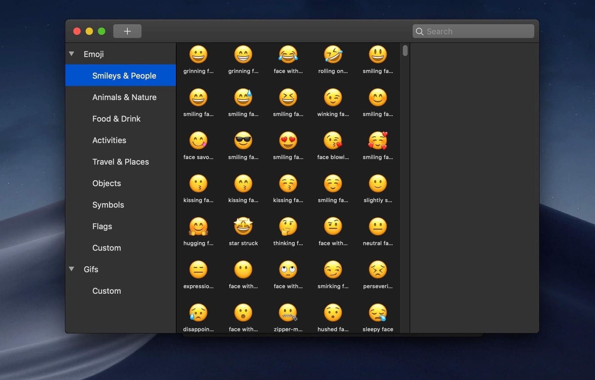 Image presenting preview of the Rocket MacOS app