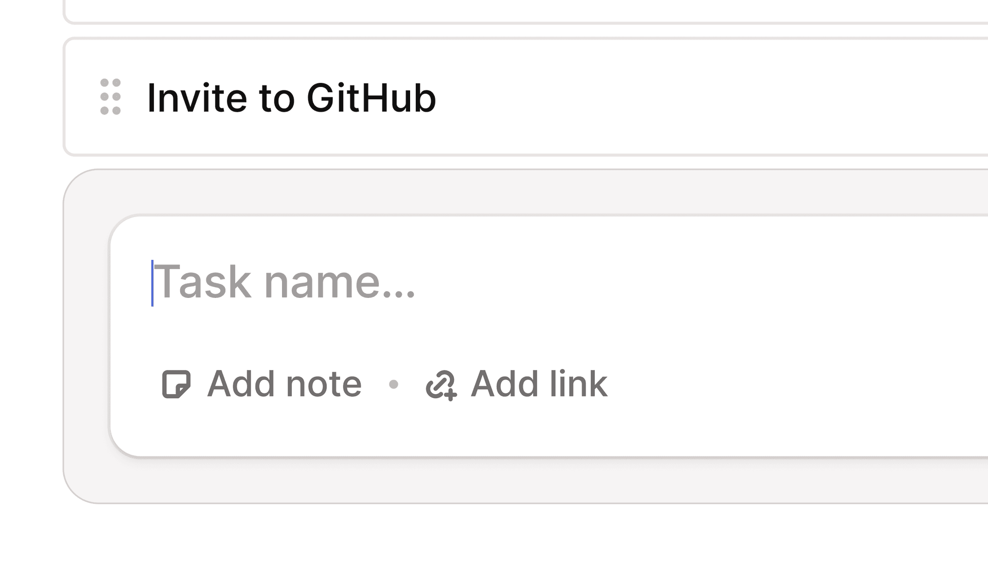 Task List Input Component